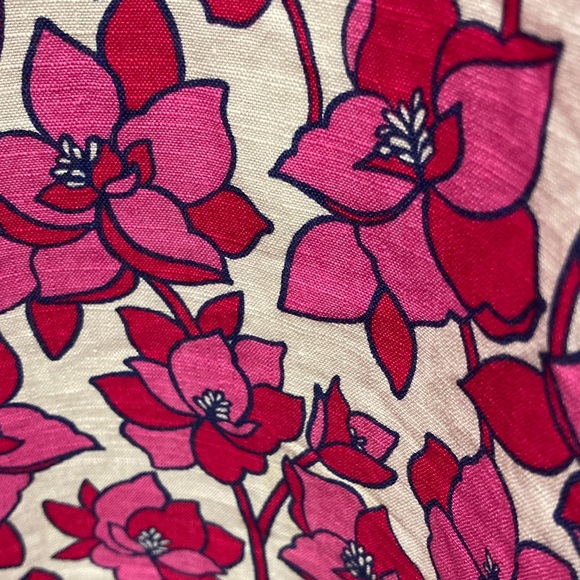 Lilly Pulitzer Vintage Class Act Willa Halter Dress Pink and Navy flowers - Picture 7 of 12